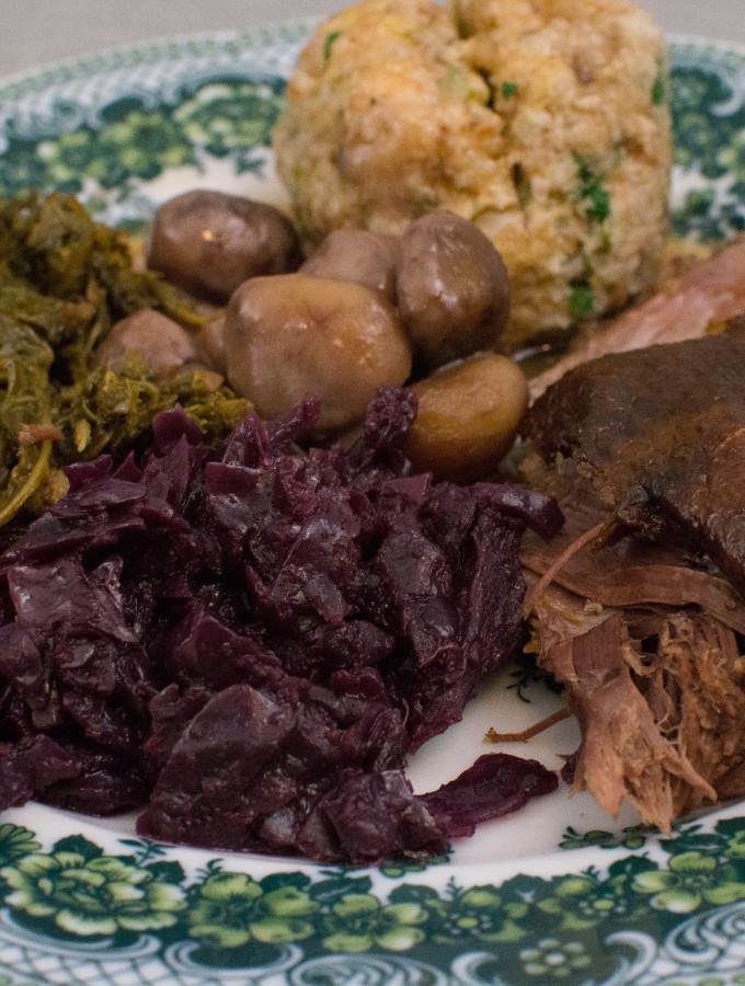 Gänsebraten mit Rotkohl