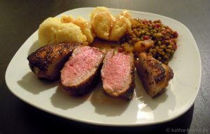 entenbrust mit mungbohnen