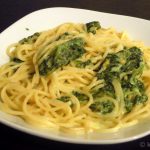 Spaghetti mit Spinat-Gorgonzola Sauce
