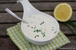 Zitroniger Schnittlauch Dip