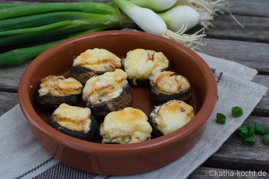 Gebackene Champignons