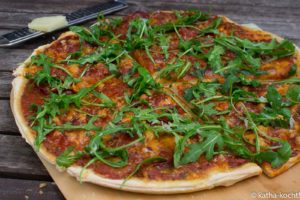 Chorizo-Rucola Pizza