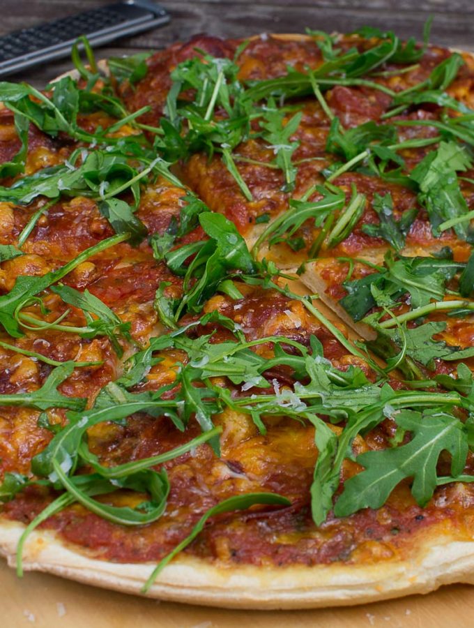 Chorizo-Rucola Pizza