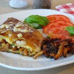 Omelett mit Pfifferlingen und Speck