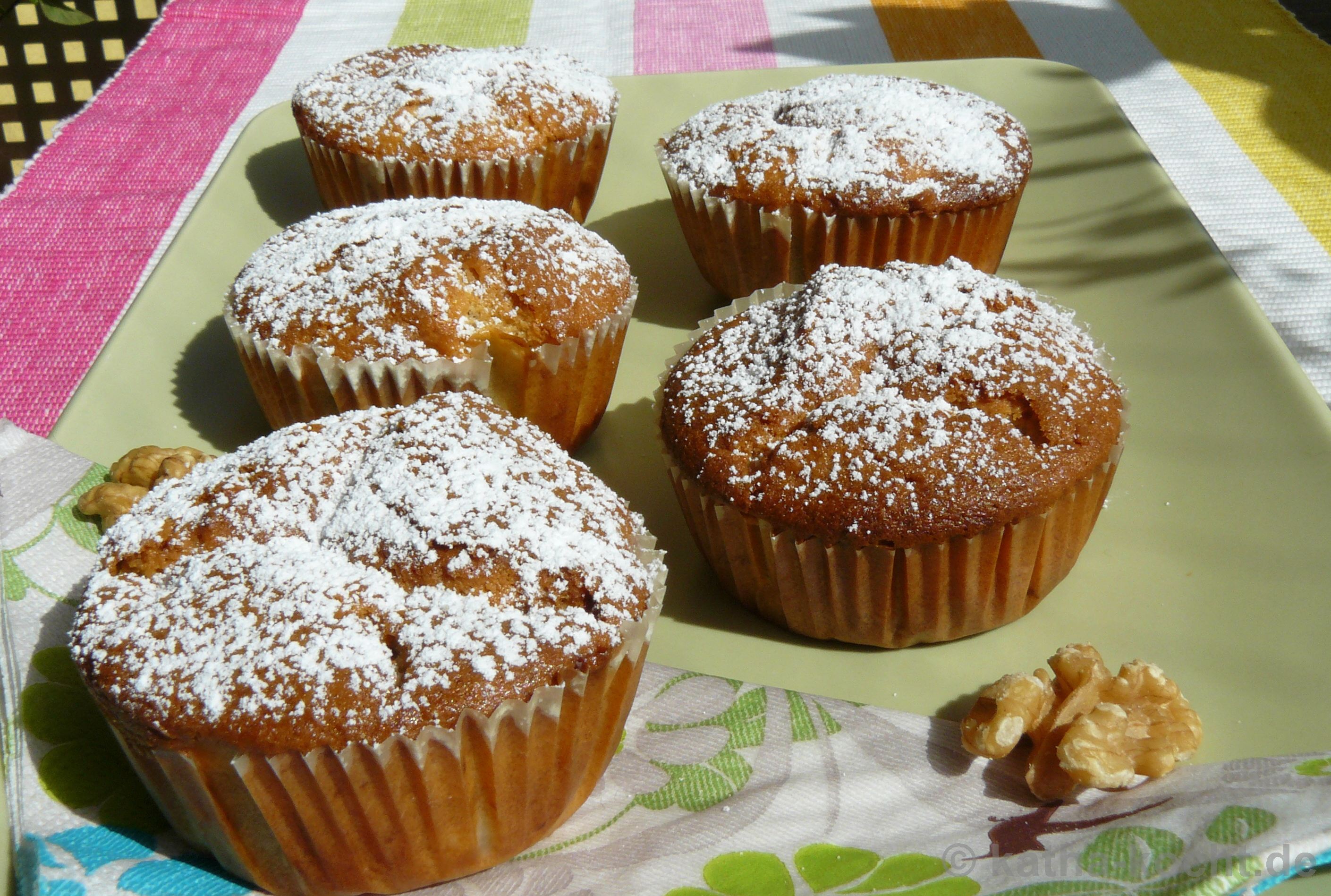 Birne-Walnuss Muffins