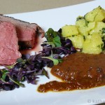 Roastbeef mit Kartoffeln und zwei leckeren Saucen