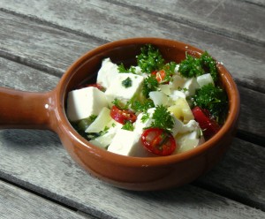 eingelegter schafskäse