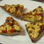 Pizza-Brot mit Chorizo