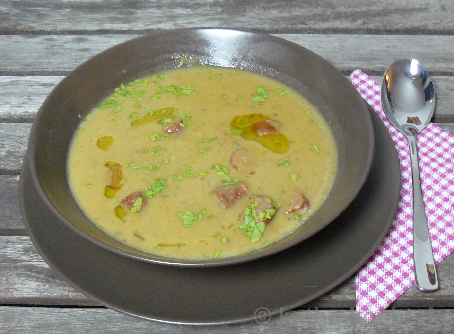 Kartoffelsuppe mit Cabanossi