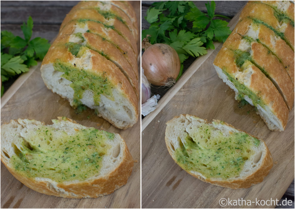 Brot mit Kräuterbutter