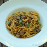 Pasta mit Parmesan-Krustenbraten