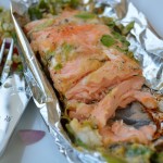 Gegrillter Lachs in Honig-Senf Marinade