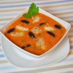 Tomatensuppe mit Viktoriaseebarsch Filet