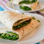 Schinken-Ziegenkäse Wrap mit süßem Senfdressing