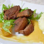 Wildschwein mit Nougat Hollandaise