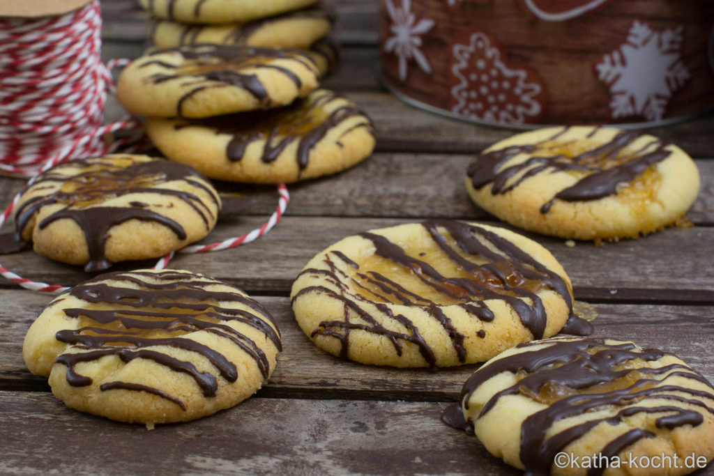 Marmeladentaler mit Orangenmarmelade - Orangenmarmeladentaler