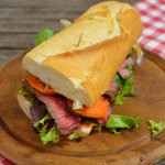 Chuck Eye-Süßkartoffel Steak Sandwich