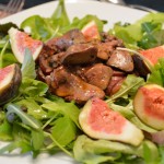 Feigen-Hühnerleber Salat