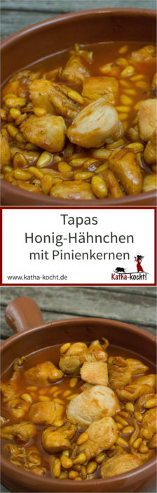 Tapas Honig-Hähnchen mit Pinienkernen