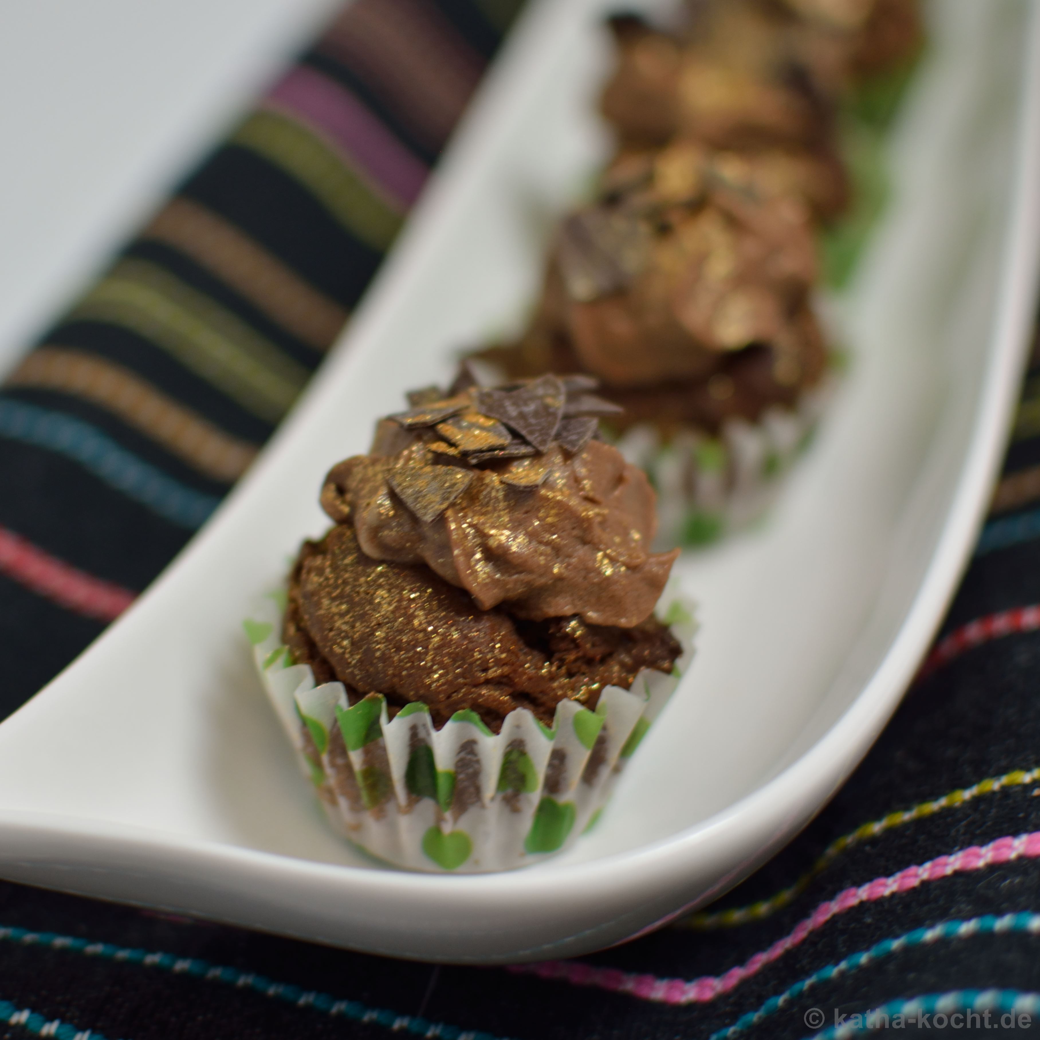 Double-Chocolate Mini-Cupcakes