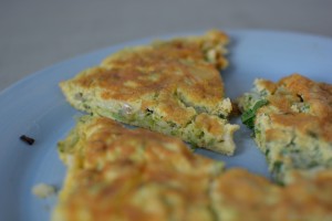 Bohnen-Rucola Omelett