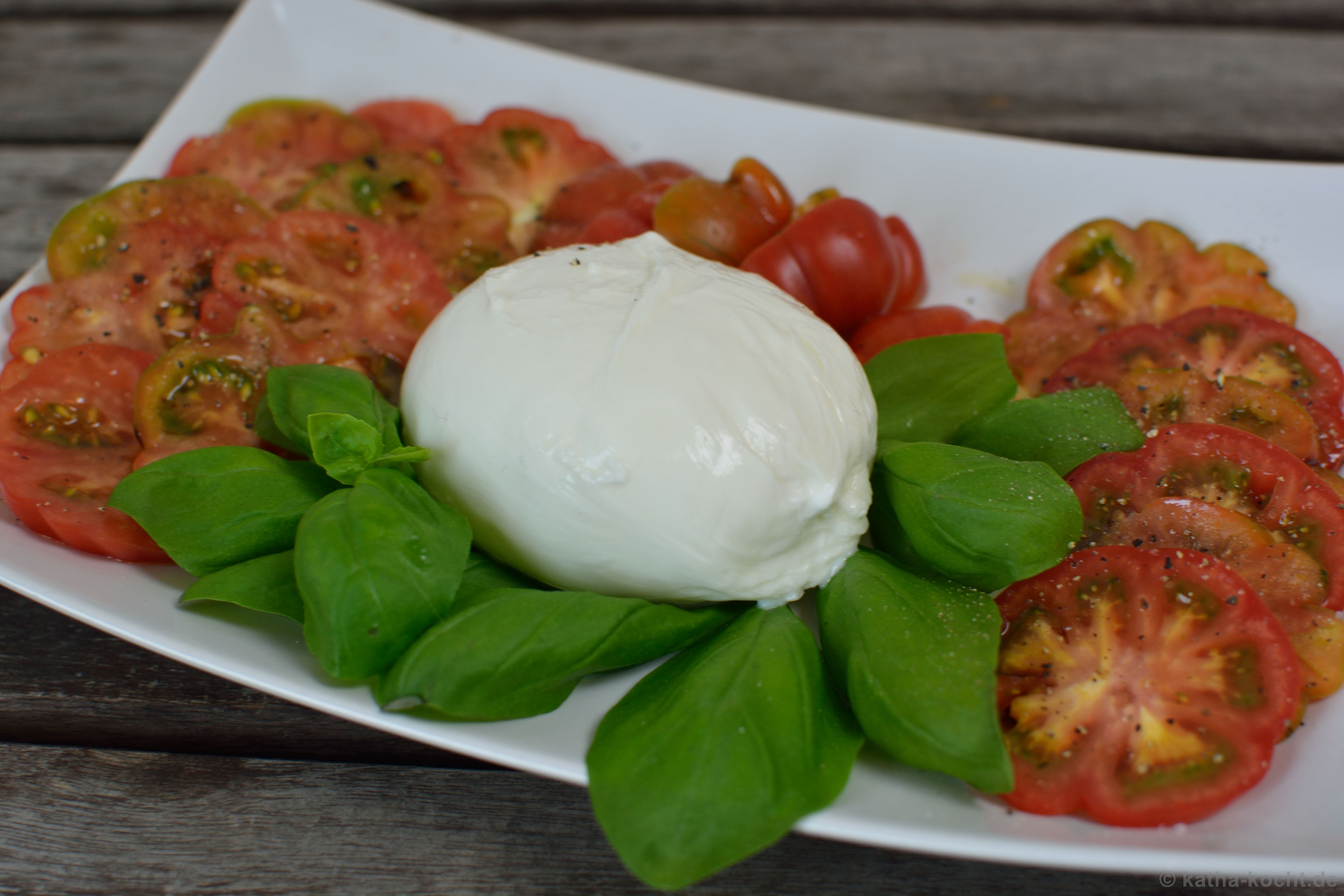 Tomate-Burrata Platte