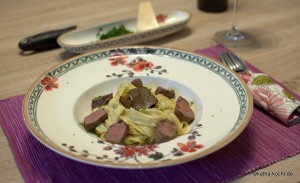 Tagliatelle mit Trüffel und Lammfilet