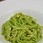 Spaghetti mit Bärlauch Pesto