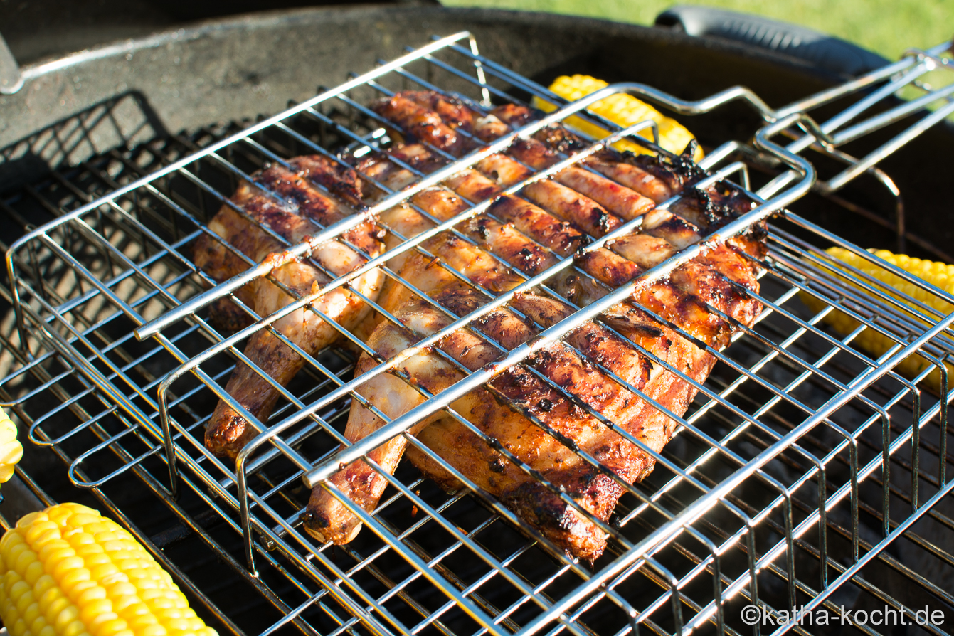 Schmetterlingshähnchen mit Orangenmarinade