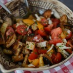 Bunter Panzanella mit Estragon