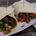 Pikante Wraps mit Hackfleisch