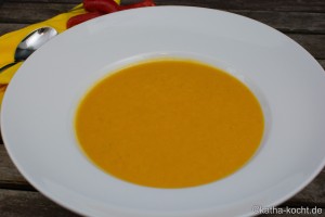 Kürbissuppe mit indischen Aromen Kürbissuppe mit indischen Aromen