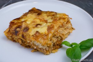 Hähnchenlasagne mit Steinpilzcreme