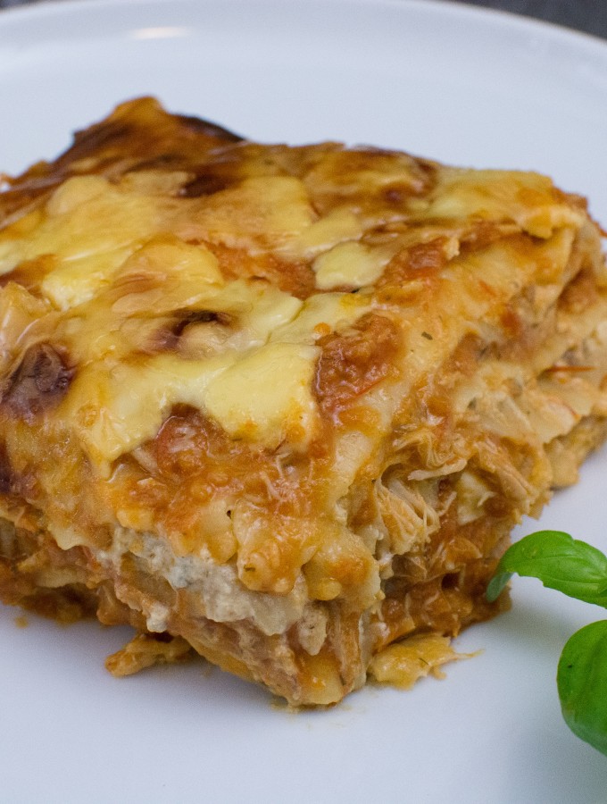 Hähnchenlasagne mit Steinpilzcreme