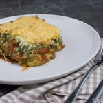 Spinat-Bolognese Lasagne