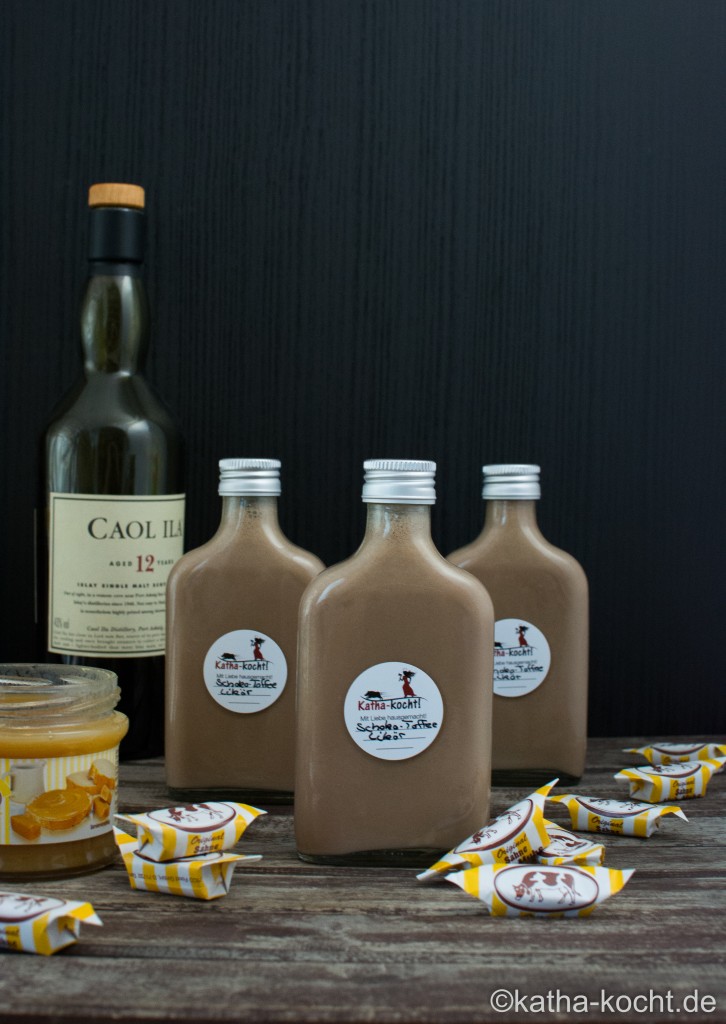 Toffee Likör mit Sahne Muh-Muhs - Katha-kocht!