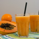 Papaya Smoothie mit Kokoswasser