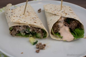 Feta-Hackfleisch Wraps