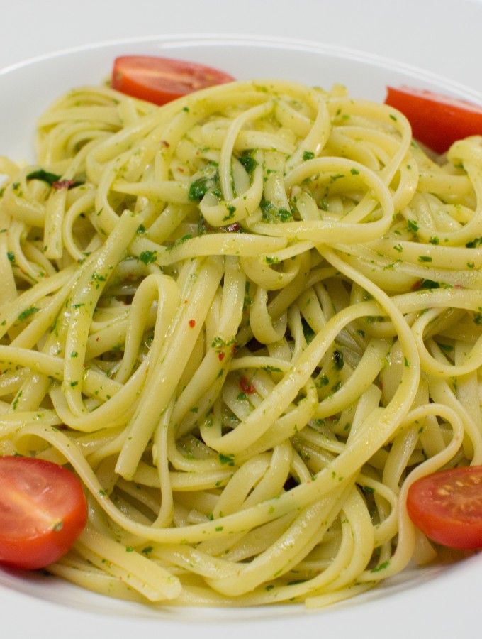 Linguine con olio mit Estragon