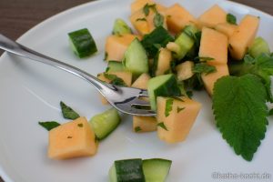 gurke melone salat