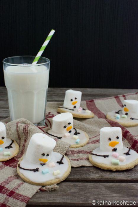 schmelzende schneemann plätzchen - schmelzender frosty plätzchen