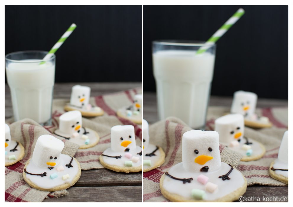 schmelzende schneemann plätzchen - schmelzender frosty plätzchen