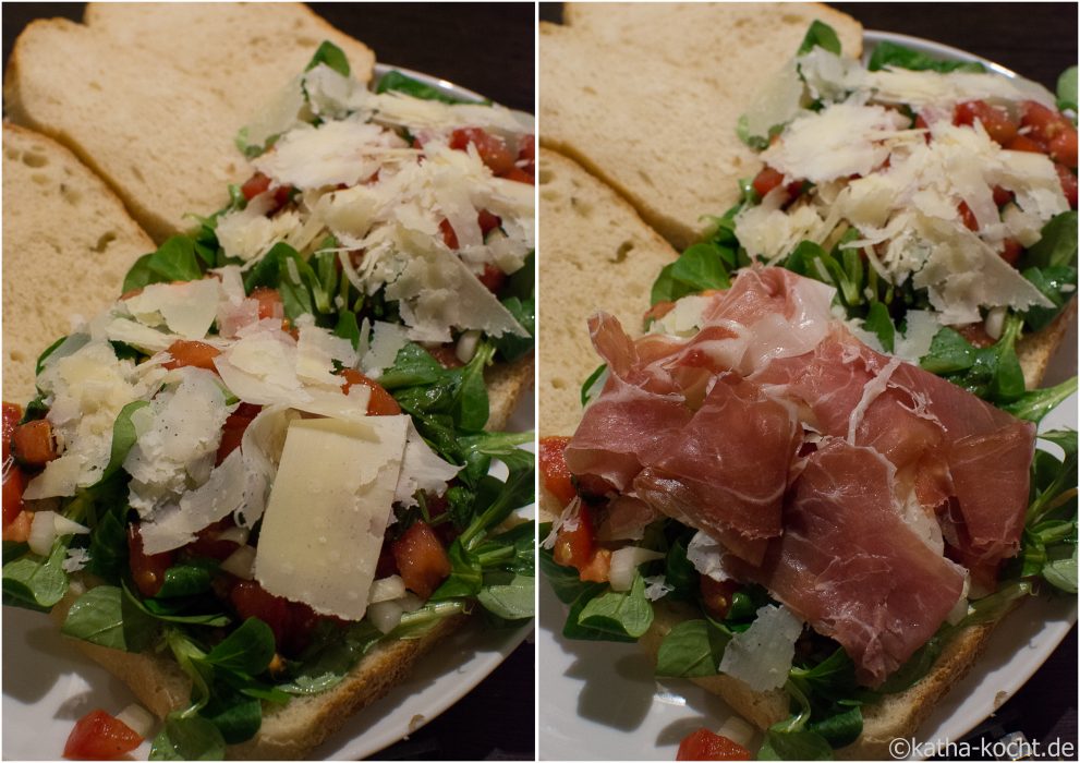 Sanwich mit italienischen Köstlichkeiten