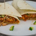 Pulled Pork Wrap mit asiatischer Füllung