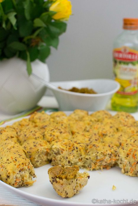 Brotkonfekt und Karottenaufstrich zum Brunch