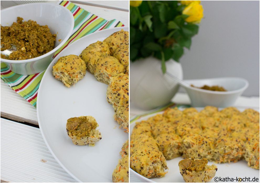 Brotkonfekt und Karottenaufstrich zum Brunch