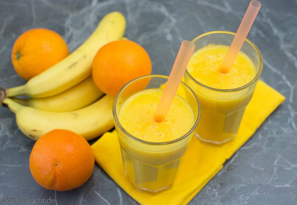 Mango-Orange Smoothie mit Banane