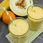 Orange-Banane Smoothie mit Melone