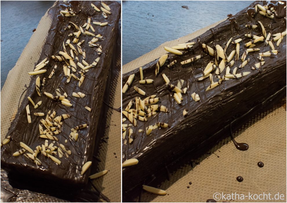 Traumhafter Schokoladenkuchen mit Mandelmus