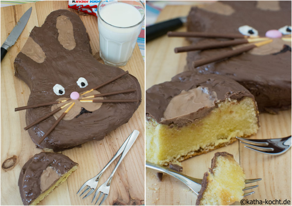 Osterhasen Kuchen - Kinderschokolade Kuchen